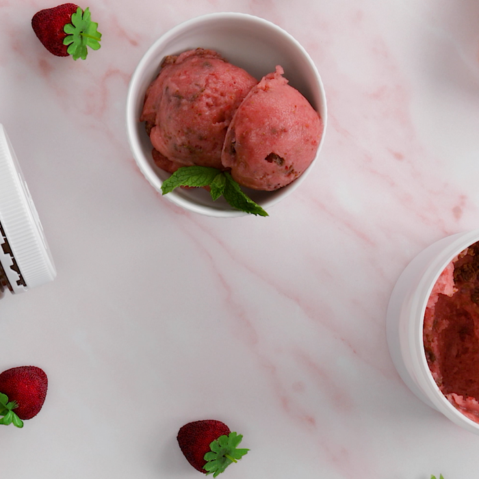 Chocolate Covered Strawberry Sorbet