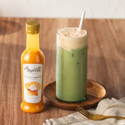 Pumpkin Cream Matcha Latte