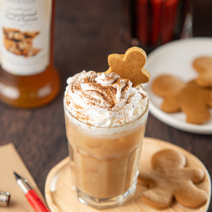 Iced Gingerbread Chai Latte