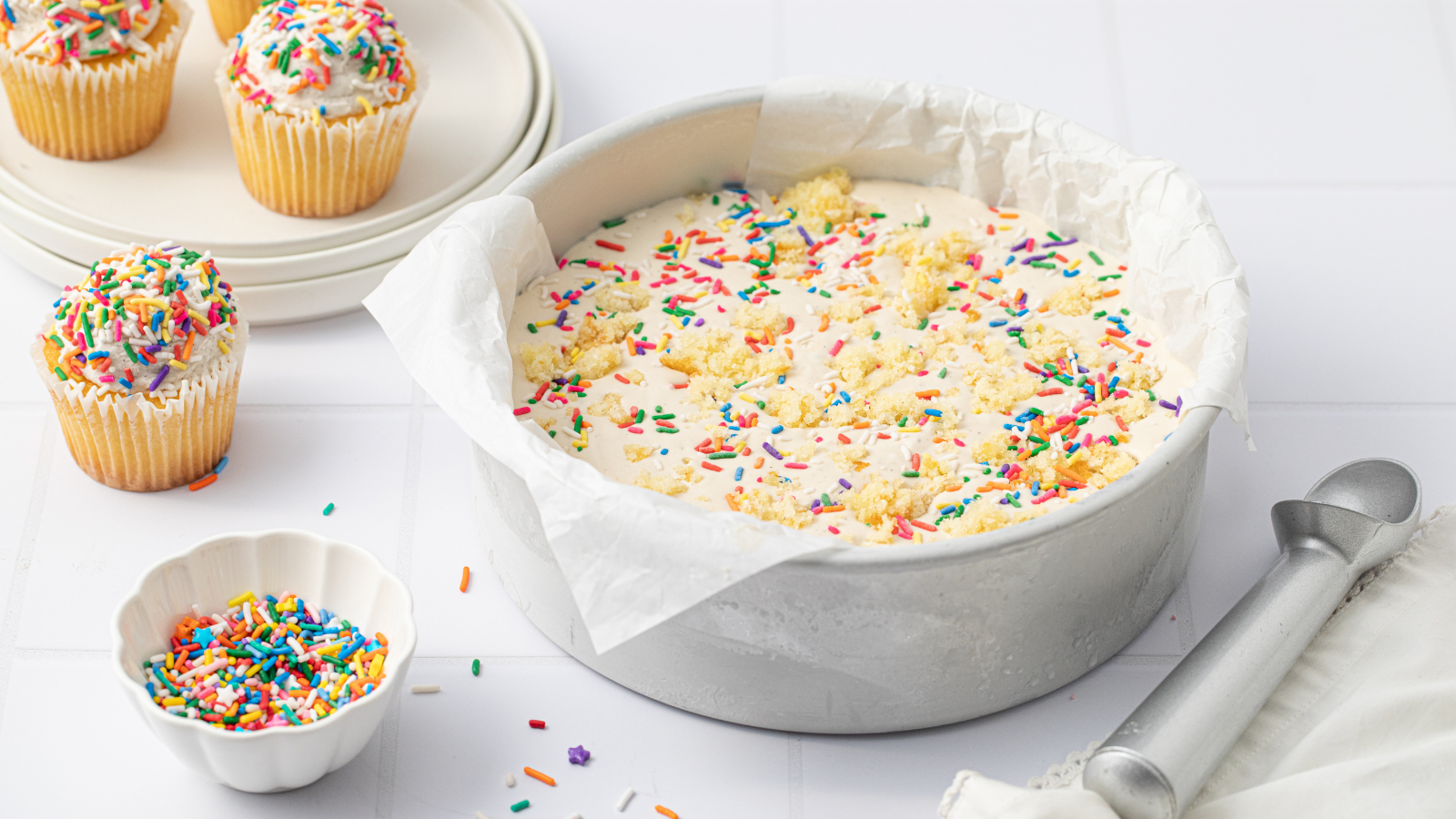 No-Churn Birthday Cake Ice Cream