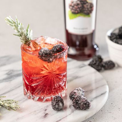 Frosted Blackberry Bourbon Mule