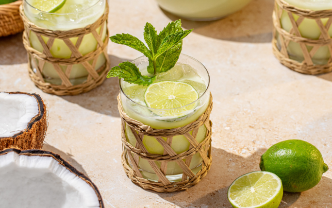 Coconut Brazilian Limeade Cocktail