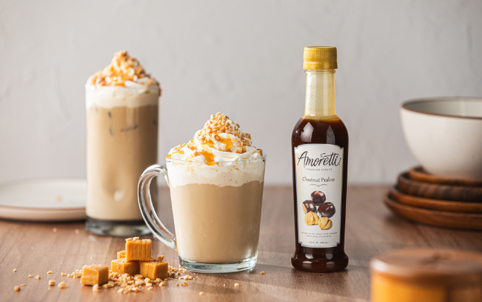 Quick & Easy Homemade Chestnut Praline Latte — Amoretti