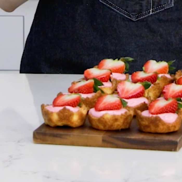 How to Make Wild Strawberry Chiboust by Tess Levin of Fluff Cups