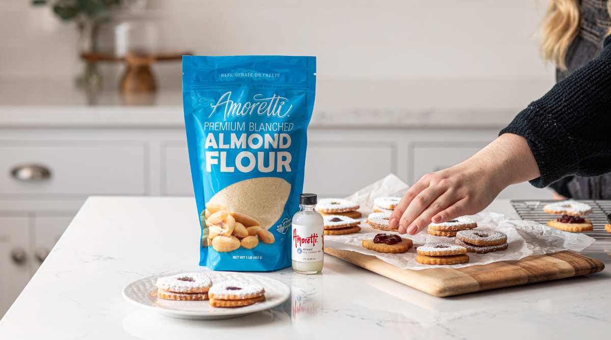 Heart Shaped Linzer Cookies — Amoretti