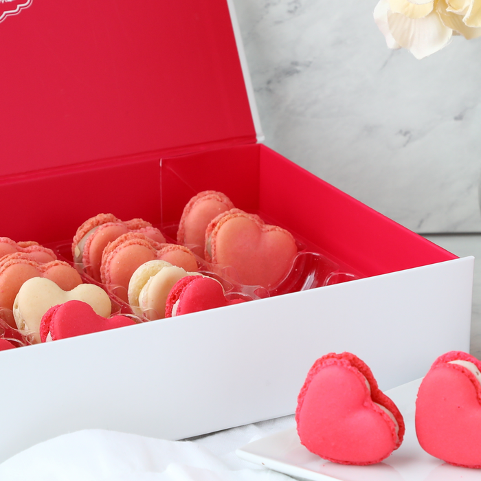 Wild Strawberry Valentines Macarons by Pastreez®