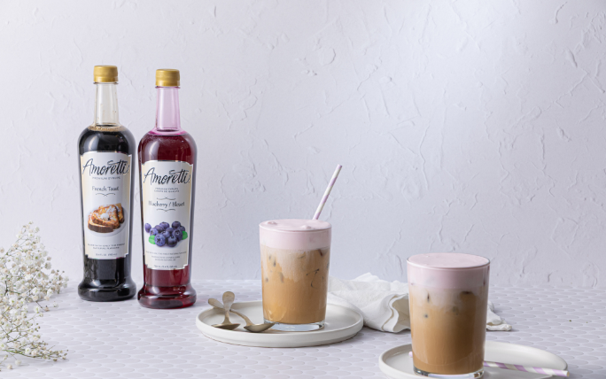Blueberry French Toast Iced Latte