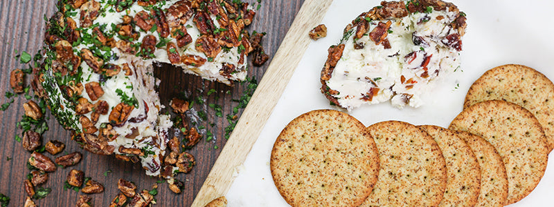 Cranberry Candied Pecan Cheese Ball