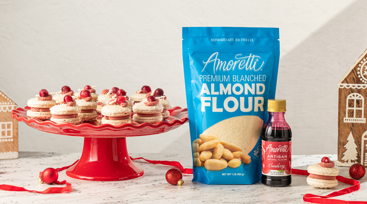 Cranberry Cardamom White Chocolate Macarons by The White Whisk — Amoretti
