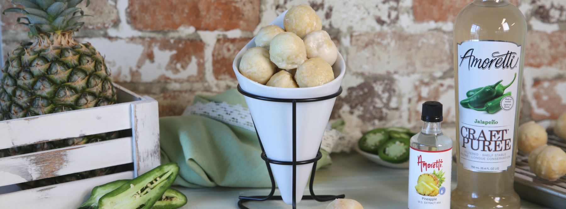 Jalapeno Pineapple Air Fryer Donut Holes