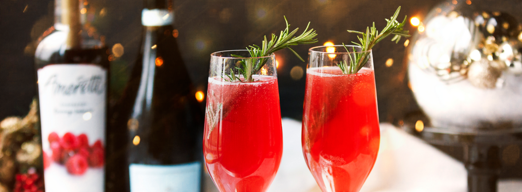 Raspberry Fig Champagne Spritz — Amoretti