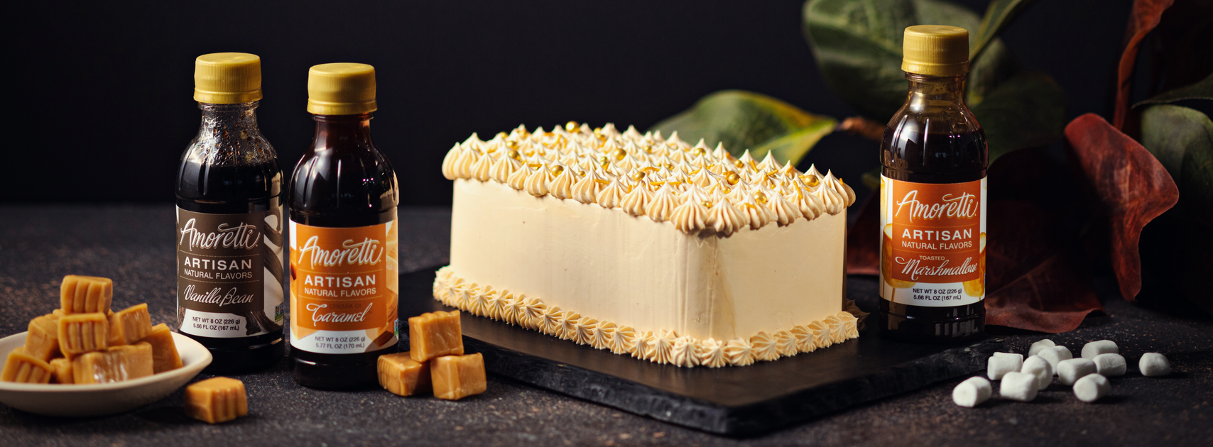 Marshmallow Cake with Caramel Frosting — Amoretti