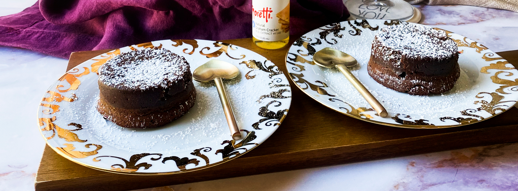 Air Fryer S'mores Lava Cakes