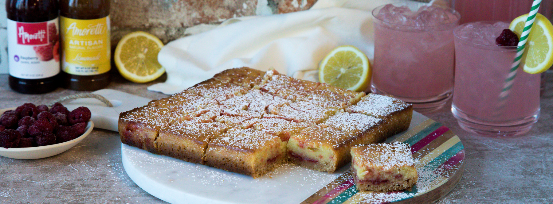 Raspberry Lemonade Cream Cheese Bars