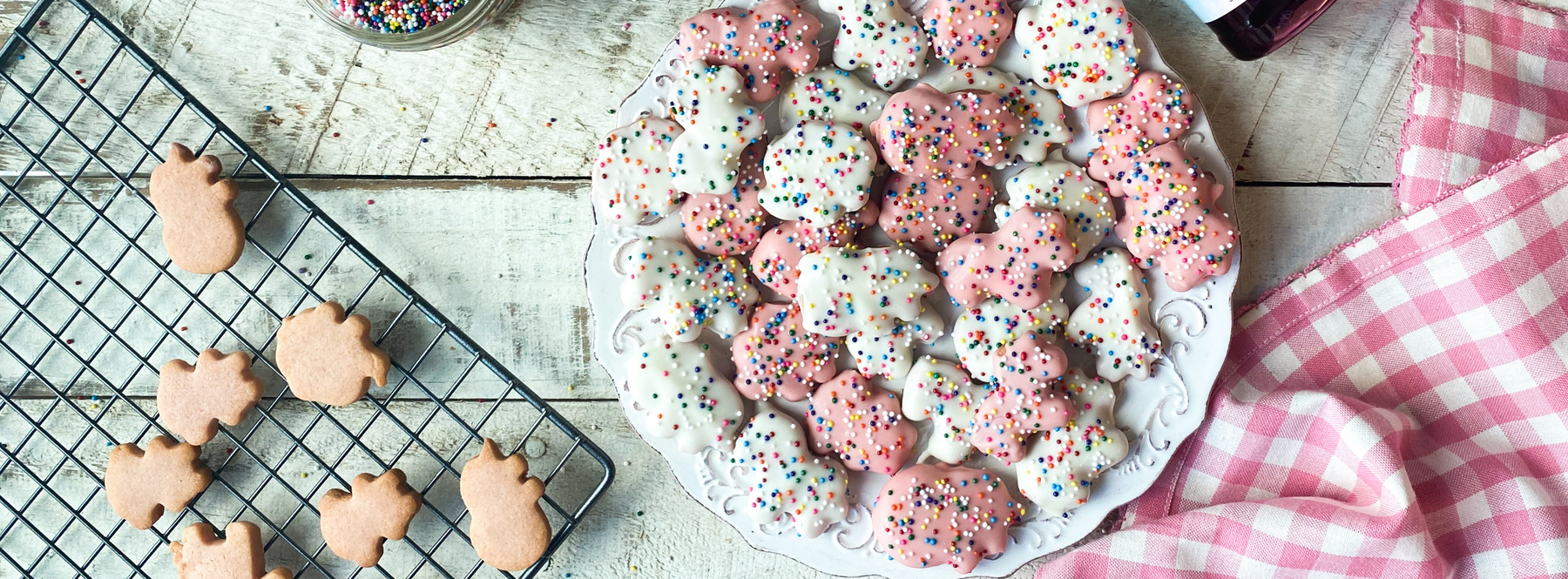 Cotton Candy Animal Cookies