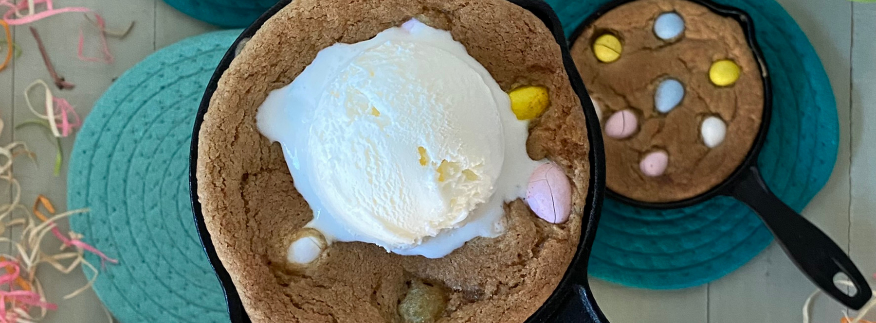 Spring Time Skillet Cookie