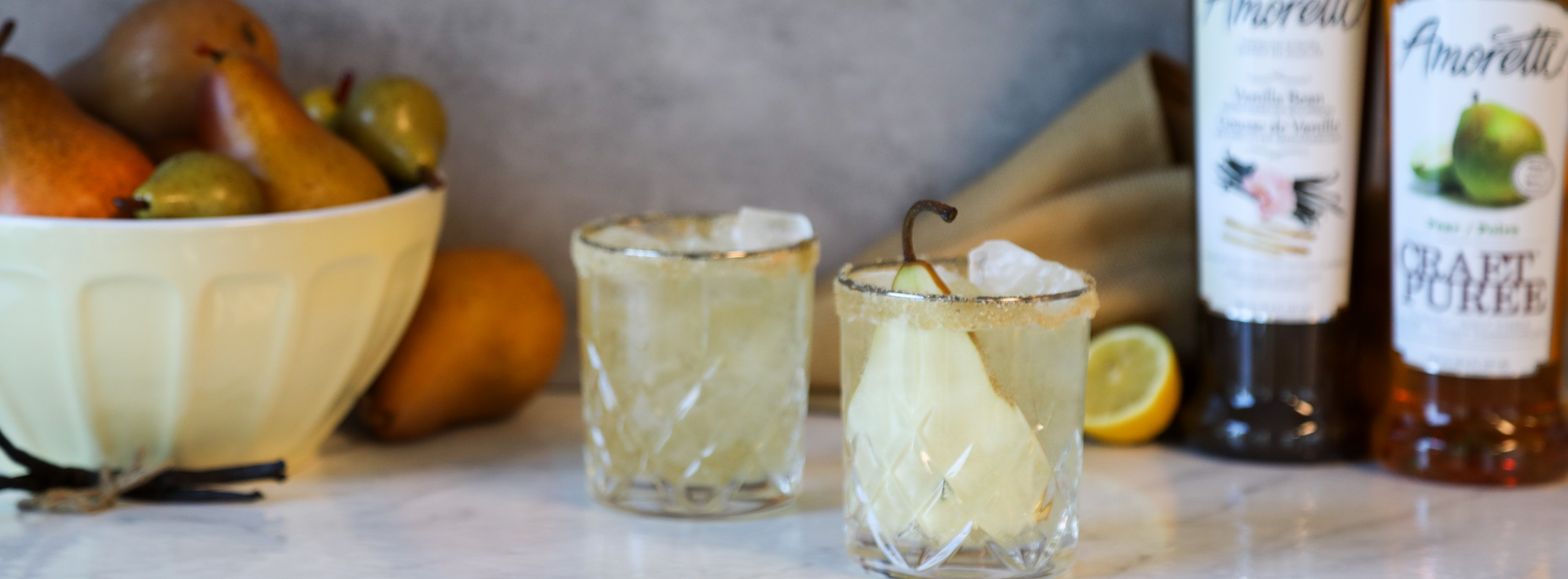 Pear and Vanilla Gin Fizz