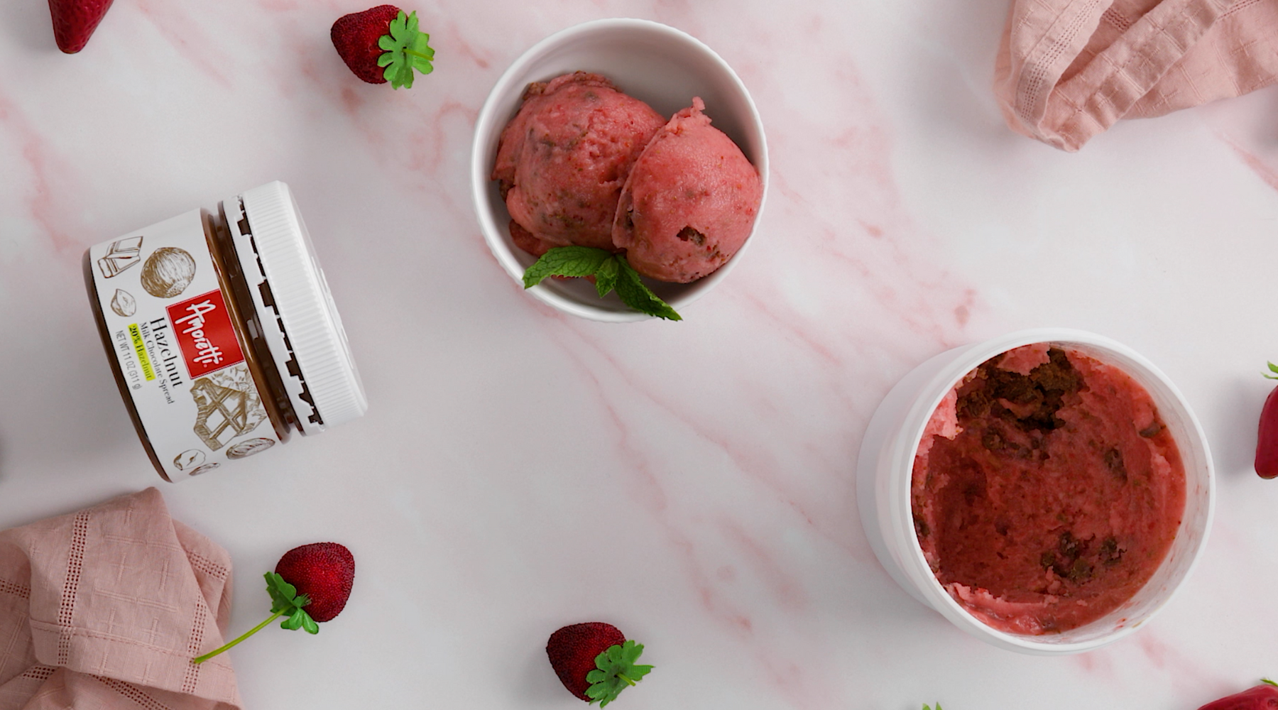 Chocolate Covered Strawberry Sorbet