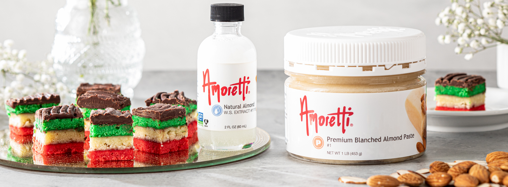 Italian Rainbow Cookies — Amoretti