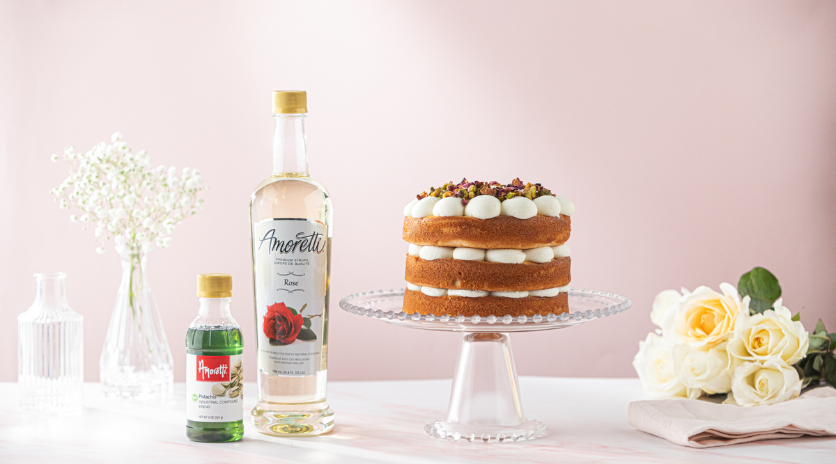 Pistachio Rose Cake — Amoretti