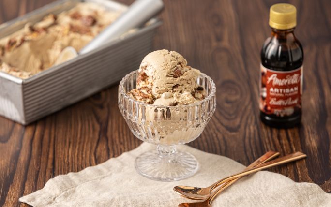 No-Churn Butter Pecan Ice Cream