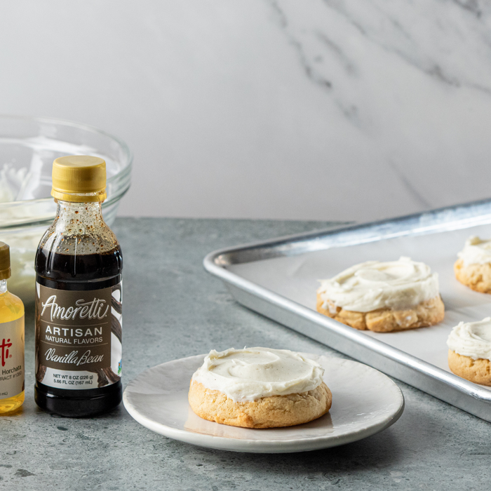 Horchata Sugar Cookies with Vanilla Bean Frosting