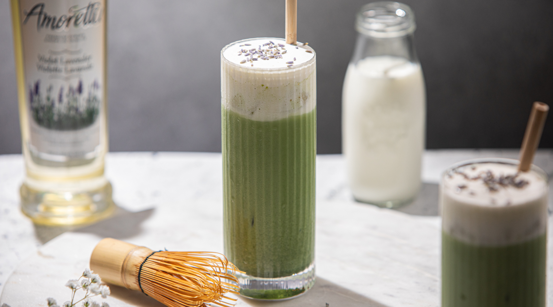 Iced Lavender Oat Milk Matcha