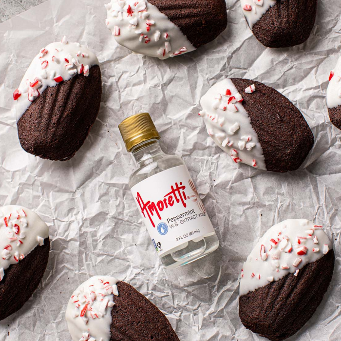 Chocolate Peppermint Madeleines