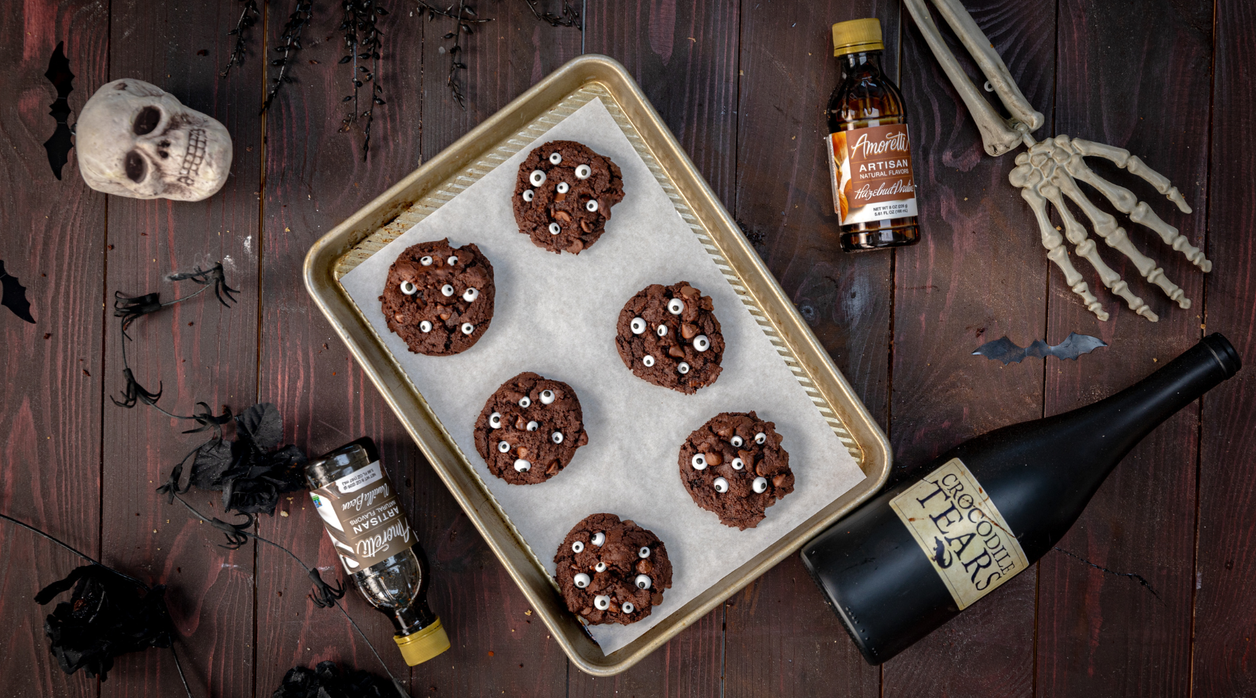 Chocolate Hazelnut Praline Eyeball Cookies