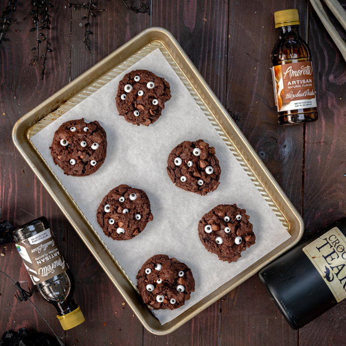 Chocolate Hazelnut Praline Eyeball Cookies