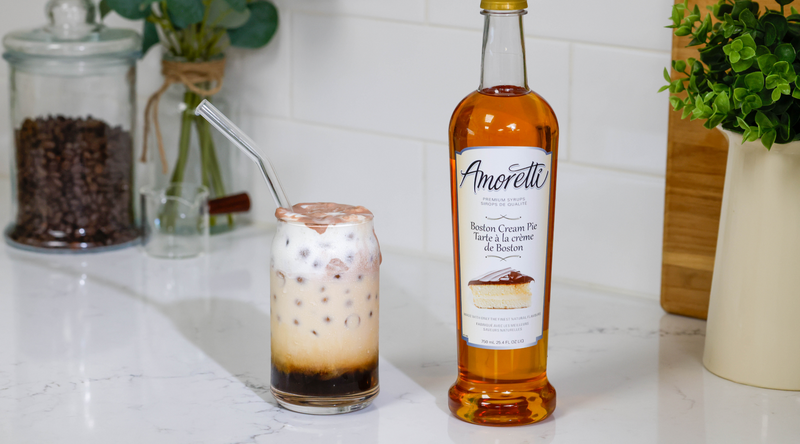 How to Make an Iced Boston Cream Pie Latte — Amoretti