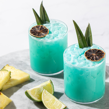 Blue Hawaiian Cocktail & Mocktail