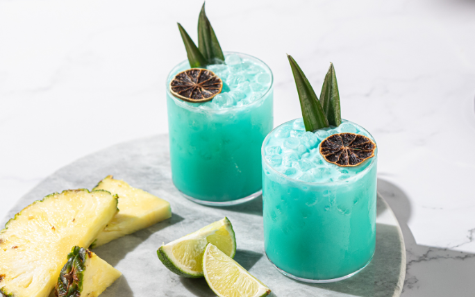 Blue Hawaiian Cocktail & Mocktail