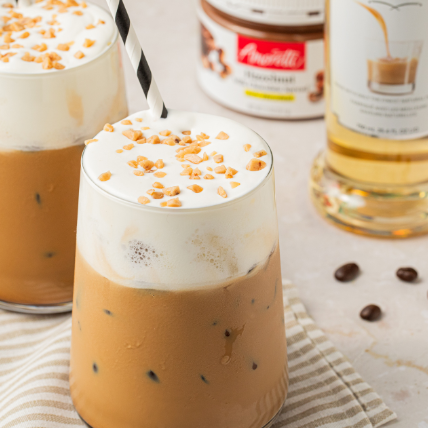Hazelnut Mocha with Irish Cream Cold Foam