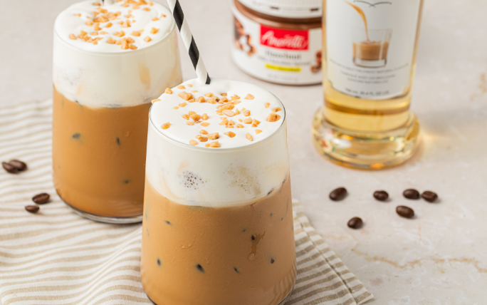 Hazelnut Mocha with Irish Cream Cold Foam