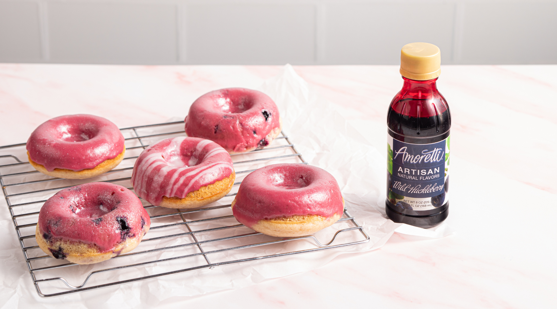 Baked Huckleberry Donuts