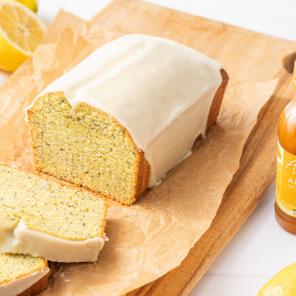 The Best Iced Lemon Poppy Seed Loaf Cake