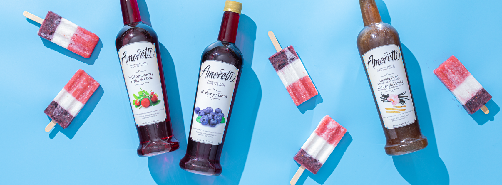 Red, White, and Boozy Blue Popsicles — Amoretti