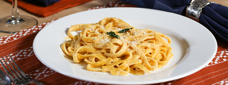 Pumpkin Sage Fettuccine Alfredo