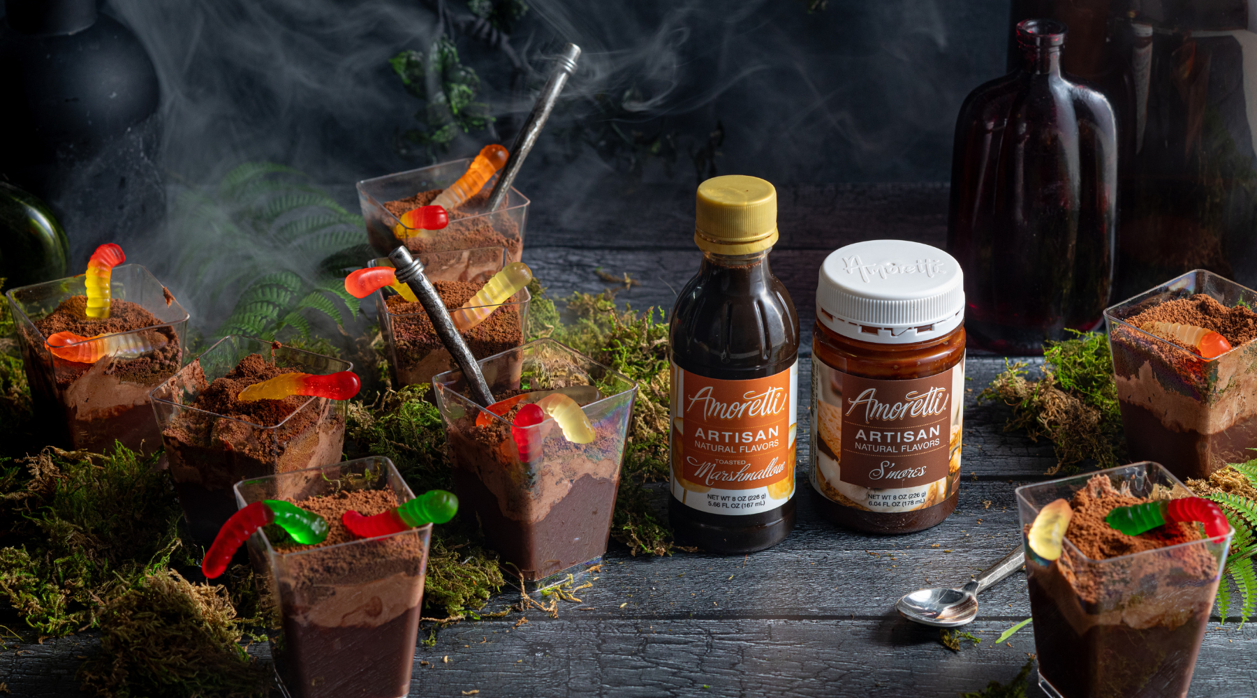 Spooky S'mores Dirt Pudding