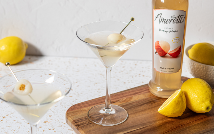Pear Lychee Martini — Amoretti