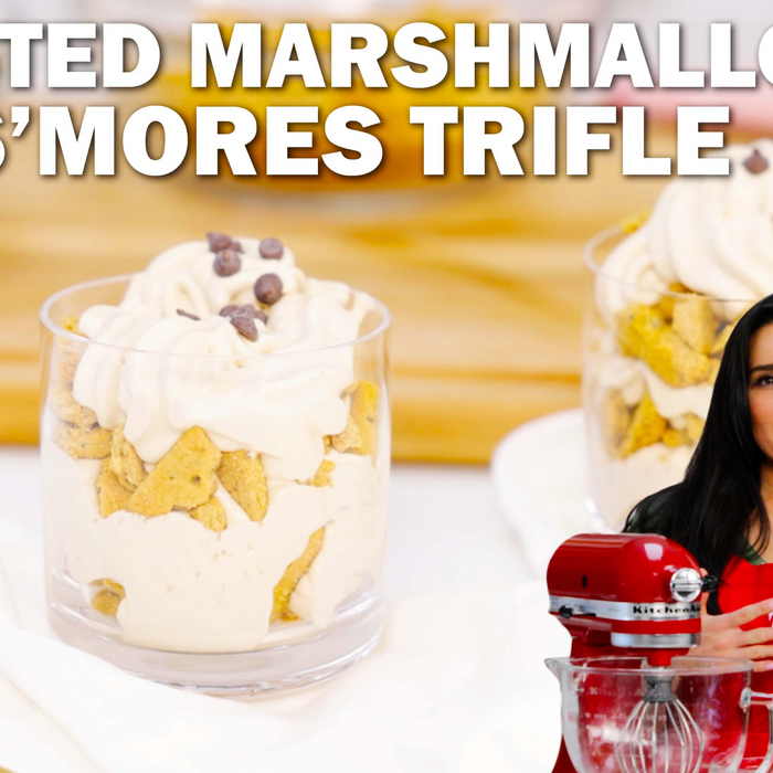 Toasted Marshmallow S'mores Trifle