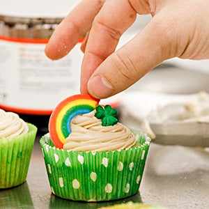 Irish Coffee Cupcakes with St. Patrick decorations