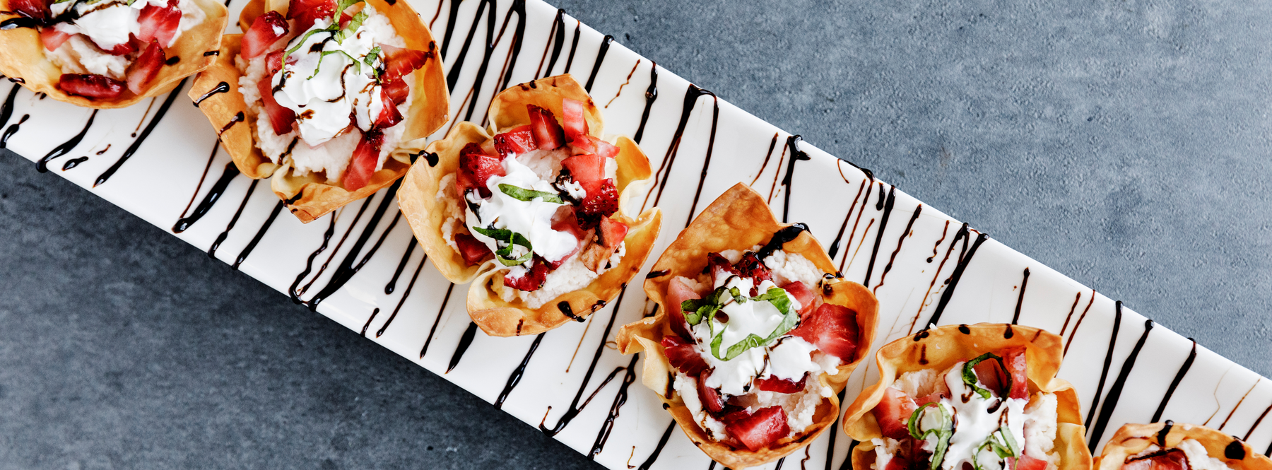 Strawberry Basil Wontons