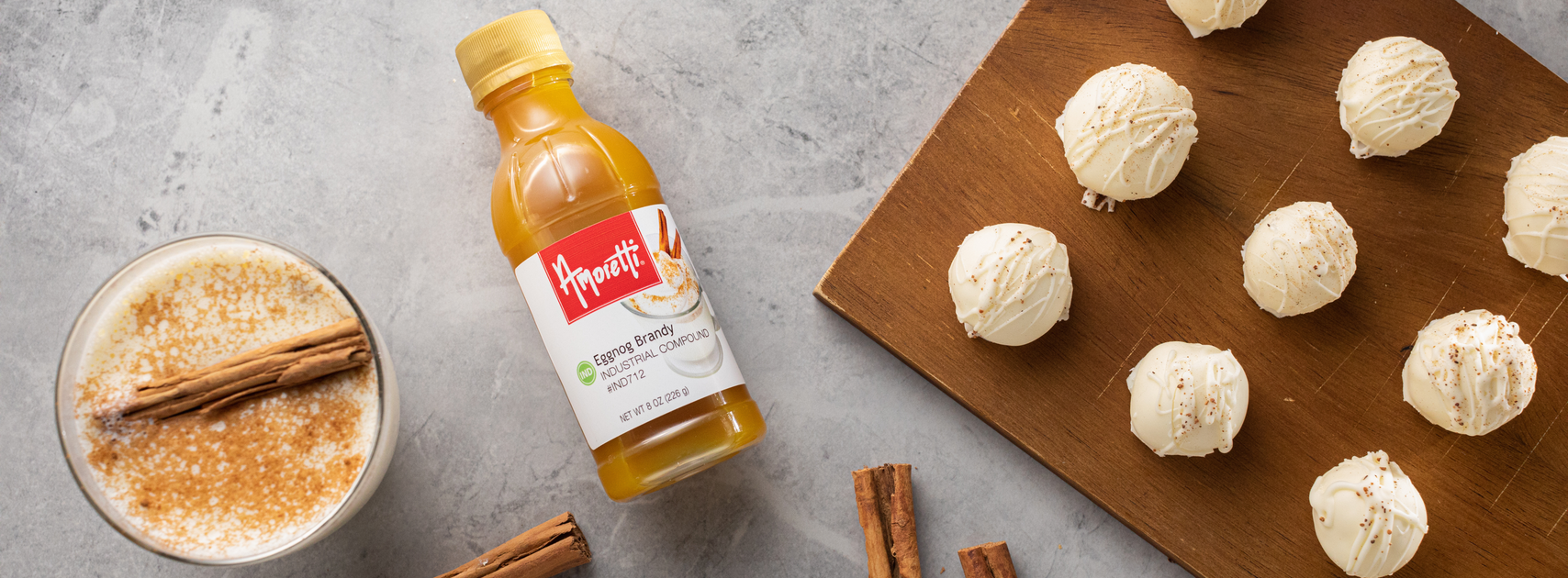 Eggnog Brandy Truffles — Amoretti