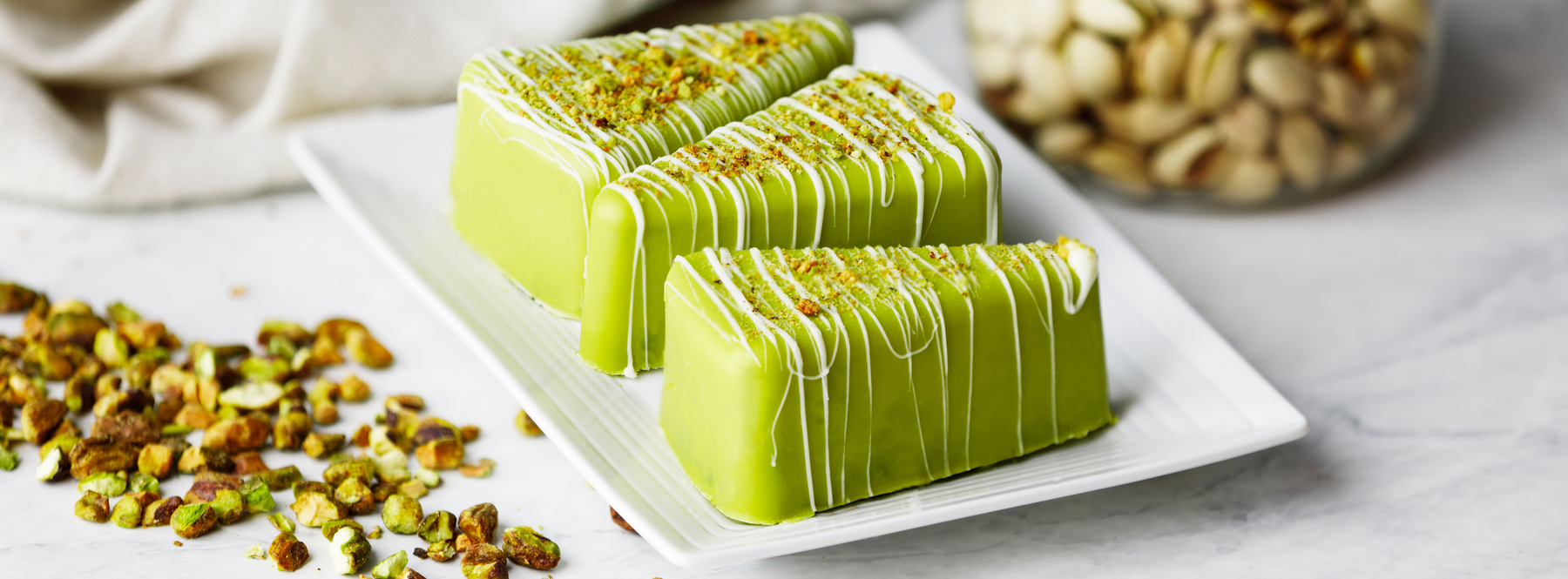 Chocolate Covered Pistachio Cake