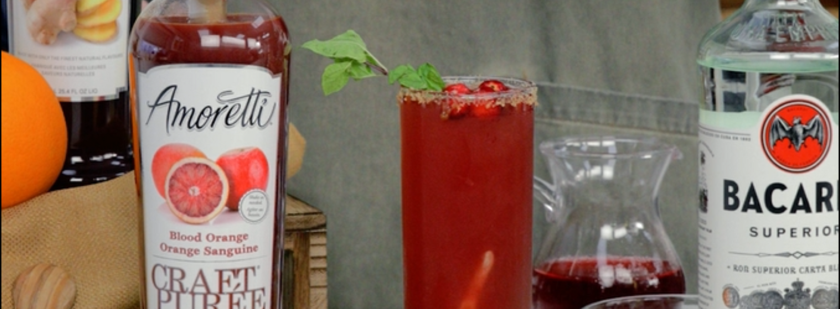 Blood Orange Ginger Mojito — Amoretti