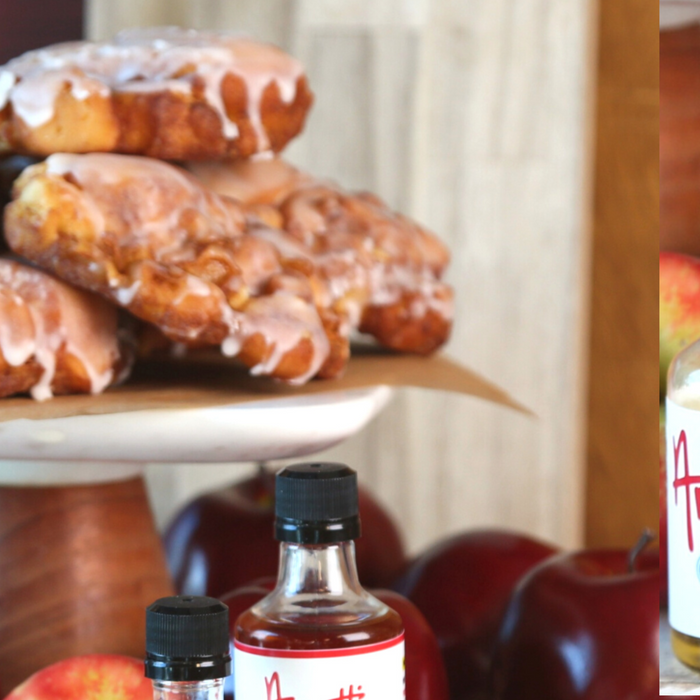 Air Fryer Apple Fritters with Brown Butter Glaze