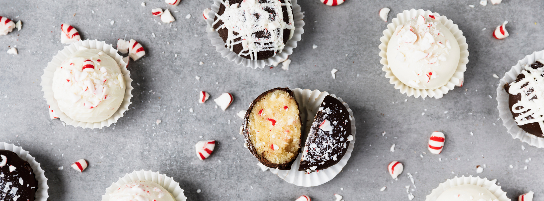 Chocolate Peppermint Cake Ball Truffles