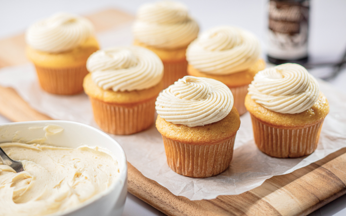 Whipped Vanilla Bean Ganache Frosting